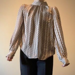 HM Checkered White Blouse
